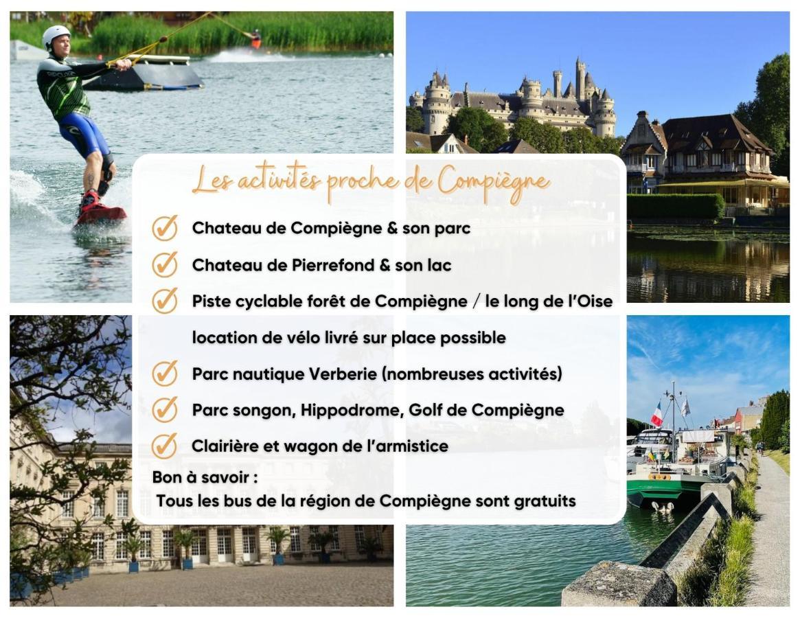 Chambre Serenite Dans Maison Au Calme Compiegne Luaran gambar